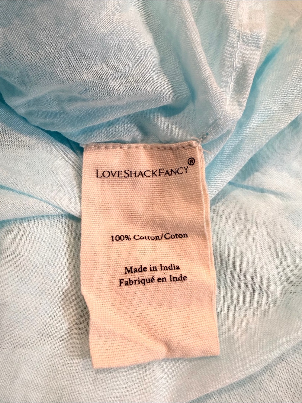 LoveShackFancy Blue Hand Died Ruffle Heritage Mini Skirt - Size S - Picture 6 of 7